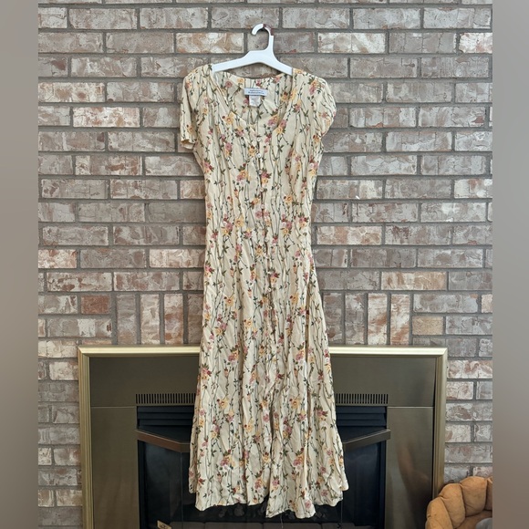 Vintage 90’s Johnathan Martin Floral Maxi Dress - Picture 2 of 5